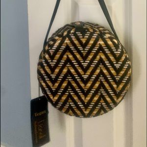 Lionel Vegan Round Crossbody Bag